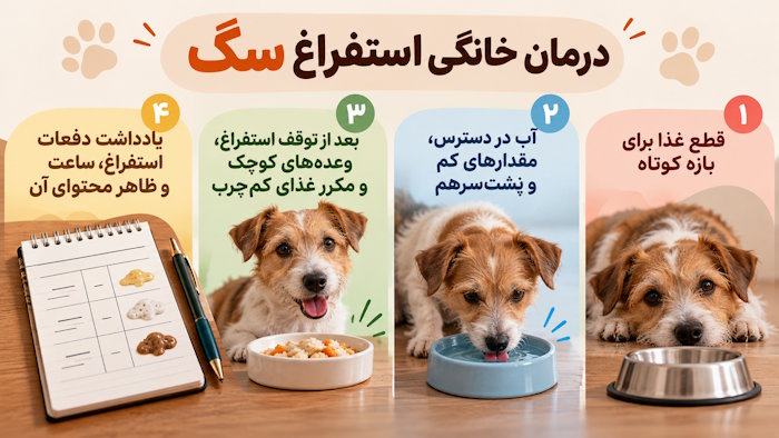 درمان خانگی استفراغ سگ